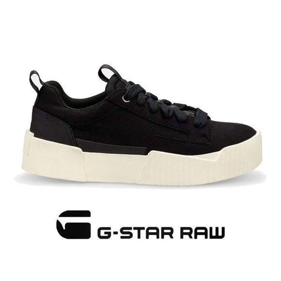 G-Star Raw Rackam Core Black Suede PU Women's 9 US Chunky Sneakers - Picture 1 of 8